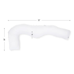 White Pregnancy Body Pillow - The Diapered Baby