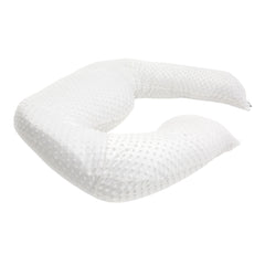 White Pregnancy Minky Body Pillow - The Diapered Baby