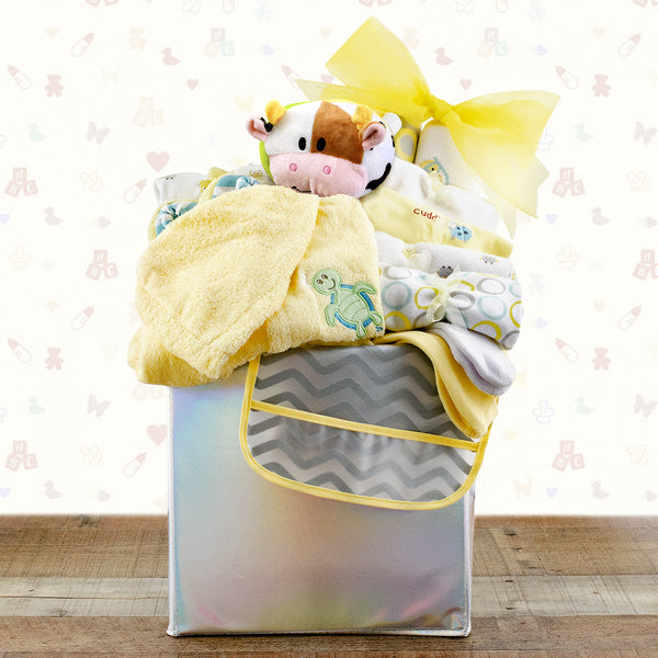 Baby's First Wardrobe Gift Basket - The Diapered Baby