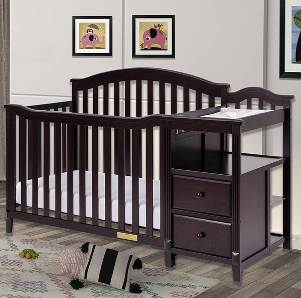 Kali 4-in-1 Convertible Crib and Changer - The Diapered Baby