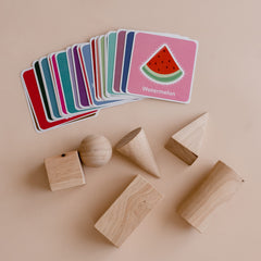 Wooden 3D Geo Shape Learning Kit