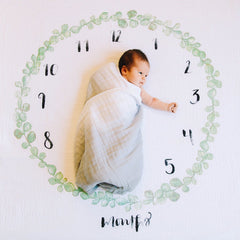 Eucalyptus Milestone - Organic Swaddle Blanket