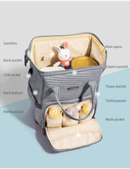 Diaper Backpack with USB Port