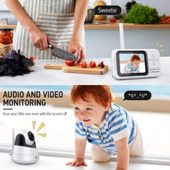 3.5" LCD Baby Monitor with Camera and Audio Night Vision