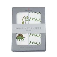 Dino Days and Dino Feet Cotton Bassinet Sheets