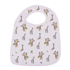 On The Savannah Bamboo Muslin Snap Bib - Set of 3