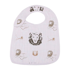 On The Savannah Bamboo Muslin Snap Bib - Set of 3